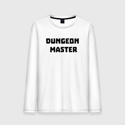 Лонгслив хлопковый мужской Dungeon Master, цвет: белый