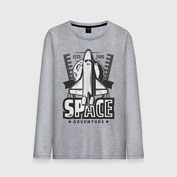 Мужской лонгслив Космический корабль