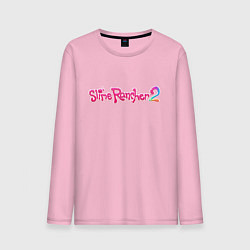 Лонгслив хлопковый мужской Slime Rancher 2, цвет: светло-розовый