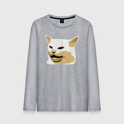 Мужской лонгслив Кот Смадж Мем