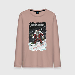 Мужской лонгслив Merry Christmas, Megadeth