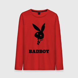 Лонгслив хлопковый мужской BAD BOY PLAYBOY, цвет: красный