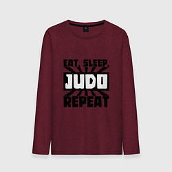 Мужской лонгслив Eat, Sleep, Judo, Repeat