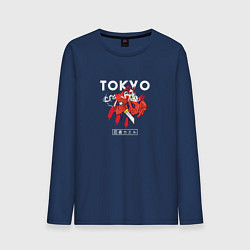 Лонгслив хлопковый мужской TOKYO STYLE, цвет: тёмно-синий