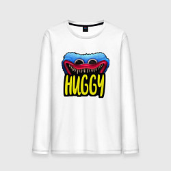 Лонгслив хлопковый мужской Poppy Playtime: Huggy, цвет: белый