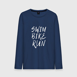 Мужской лонгслив SWIM BIKE RUN