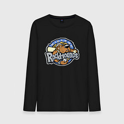 Лонгслив хлопковый мужской Midland Rockhounds - baseball team, цвет: черный