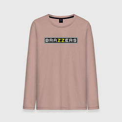 Лонгслив хлопковый мужской Brazzers, цвет: пыльно-розовый