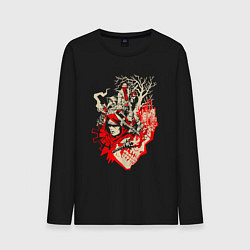 Лонгслив хлопковый мужской DARKEST DUNGEON ART GAME, цвет: черный