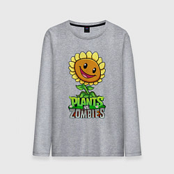 Мужской лонгслив Plants vs Zombies Подсолнух