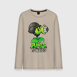 Мужской лонгслив Plants vs Zombies Горохомёт