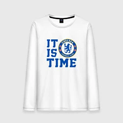 Лонгслив хлопковый мужской It is Chelsea time Челси, цвет: белый