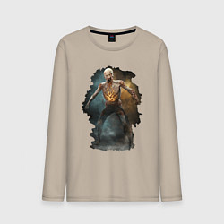 Лонгслив хлопковый мужской DYING LIGHT 2 Хаулер, цвет: миндальный