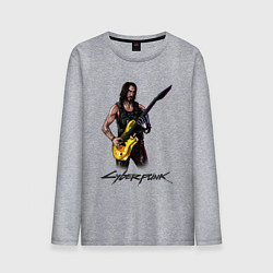 Мужской лонгслив Cyberpunk 2077 Johnny гитарист