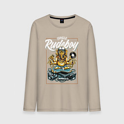 Лонгслив хлопковый мужской Rudeboy, цвет: миндальный