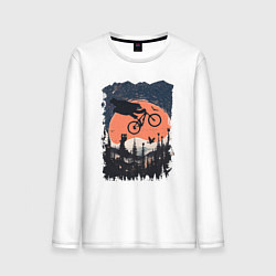 Мужской лонгслив Лунный Медведь Райдер