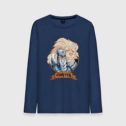 Лонгслив хлопковый мужской Godfrey elden ring, цвет: тёмно-синий