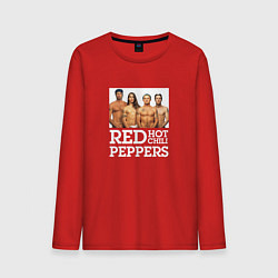 Лонгслив хлопковый мужской RHCP Red Hot Chili Peppers, цвет: красный