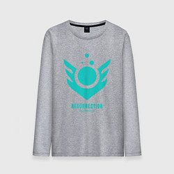 Лонгслив хлопковый мужской Сейдж способность валорант, цвет: меланж
