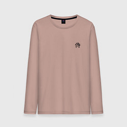 Мужской лонгслив ИЕРОГЛИФ САМУРАЙ