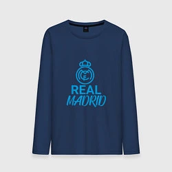 Лонгслив хлопковый мужской Real Madrid Football, цвет: тёмно-синий