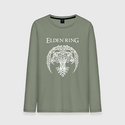 Лонгслив хлопковый мужской ДРЕВО ELDEN RING, цвет: авокадо