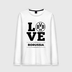 Лонгслив хлопковый мужской Borussia Love Классика, цвет: белый