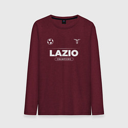Лонгслив хлопковый мужской Lazio Форма Чемпионов, цвет: меланж-бордовый