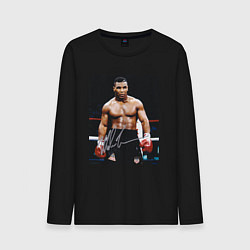 Мужской лонгслив Майк Тайсон Фото с авторгафом Mike Tyson