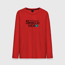 Лонгслив хлопковый мужской The Rising of the Shield Hero logo black color, цвет: красный