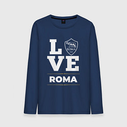 Лонгслив хлопковый мужской Roma Love Classic, цвет: тёмно-синий