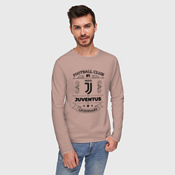 Лонгслив хлопковый мужской Juventus: Football Club Number 1 Legendary, цвет: пыльно-розовый — фото 2