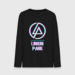 Лонгслив хлопковый мужской Linkin Park Glitch Rock, цвет: черный