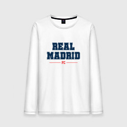 Лонгслив хлопковый мужской Real Madrid FC Classic, цвет: белый