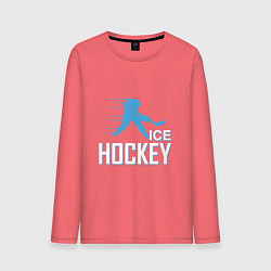 Мужской лонгслив Хоккей Силуэт спортсмена