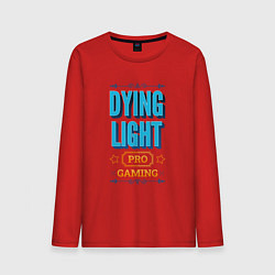 Лонгслив хлопковый мужской Игра Dying Light PRO Gaming, цвет: красный