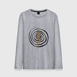 Мужской лонгслив Танцующая девушка в магическом круге