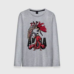 Лонгслив хлопковый мужской Akira anime, цвет: меланж