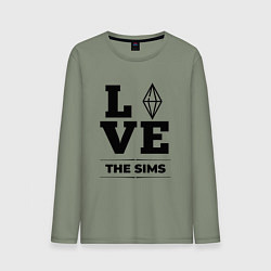 Лонгслив хлопковый мужской The Sims love classic, цвет: авокадо