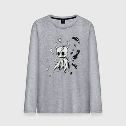 Лонгслив хлопковый мужской Hollow Knight game, цвет: меланж
