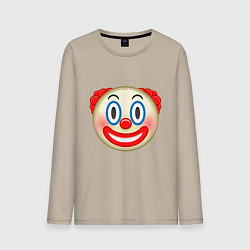 Мужской лонгслив Эмодзи Клоун