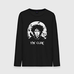 Лонгслив хлопковый мужской The Cure арт Роберт Смит, цвет: черный