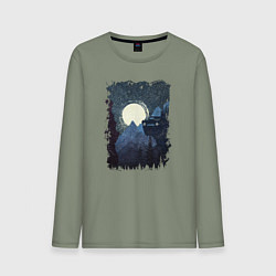 Мужской лонгслив Джип и пропасть