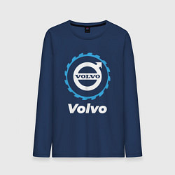 Лонгслив хлопковый мужской Volvo в стиле Top Gear, цвет: тёмно-синий