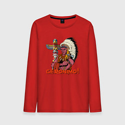 Мужской лонгслив Суровый индеец