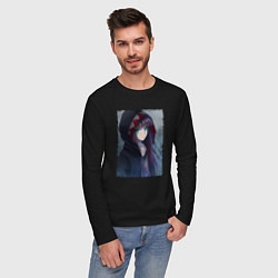 Лонгслив хлопковый мужской Sweet Benio, цвет: черный — фото 2