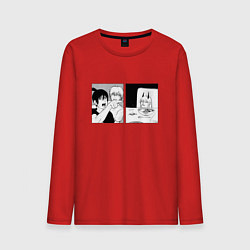 Лонгслив хлопковый мужской Aki Denji Power, цвет: красный