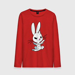 Лонгслив хлопковый мужской Angel Bunny - my little pony - cartoon, цвет: красный