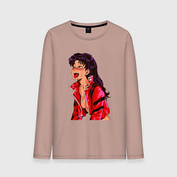 Мужской лонгслив Мисато Кацураги ahegao