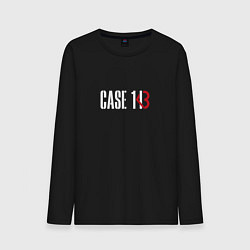 Лонгслив хлопковый мужской Case 143, цвет: черный